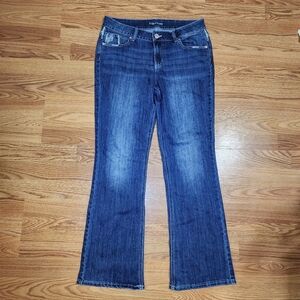 Women’s Size 12 Bootcut Maurices Jeans Embellished Embroidered Flare